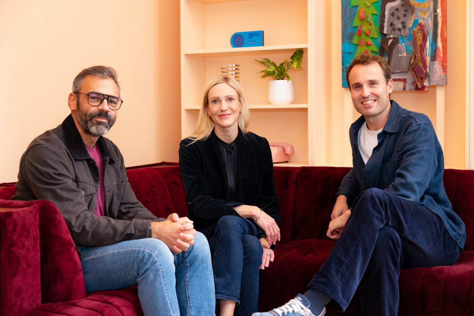 Creator Authority co-founders Brendan Gahan and Cassie Jackson with Billion Dollar Boy founder Ed East